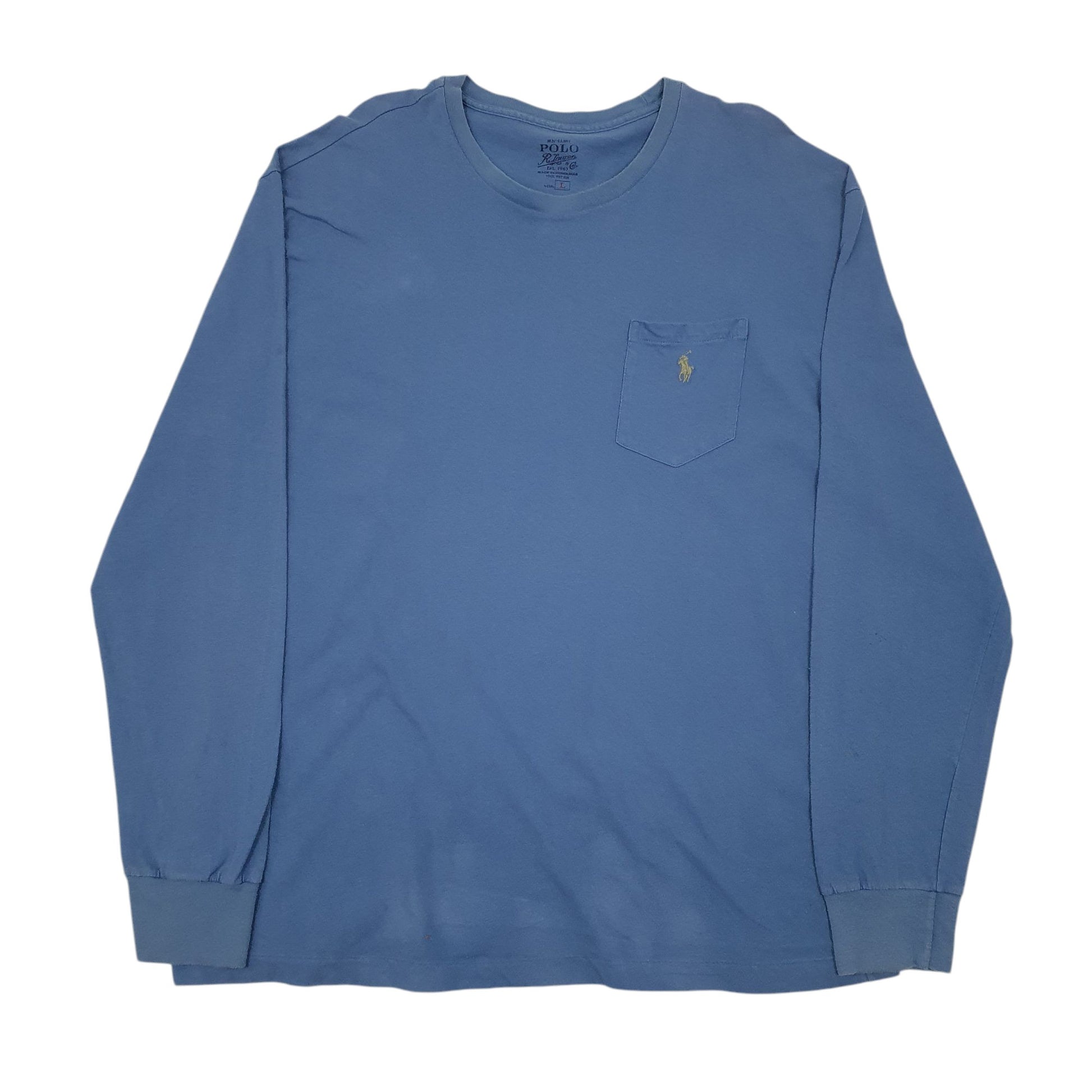Mens Blue Polo Ralph Lauren  Long Sleeve T Shirt