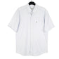 Mens Blue Lacoste  Short Sleeve Shirt