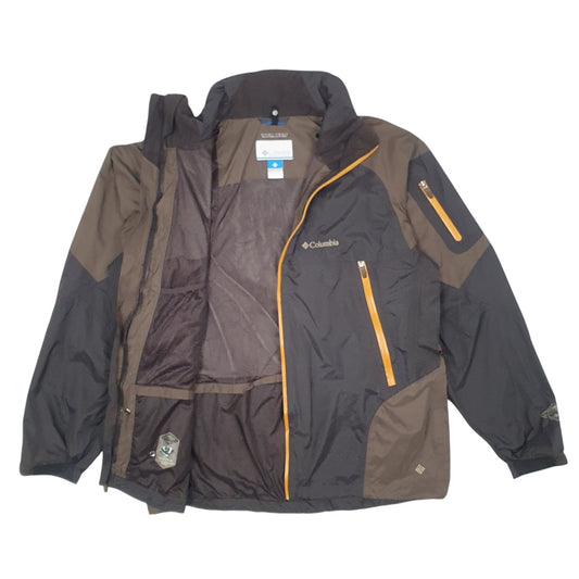 Mens Black Columbia Sportswear Company Omni-tech  Coat