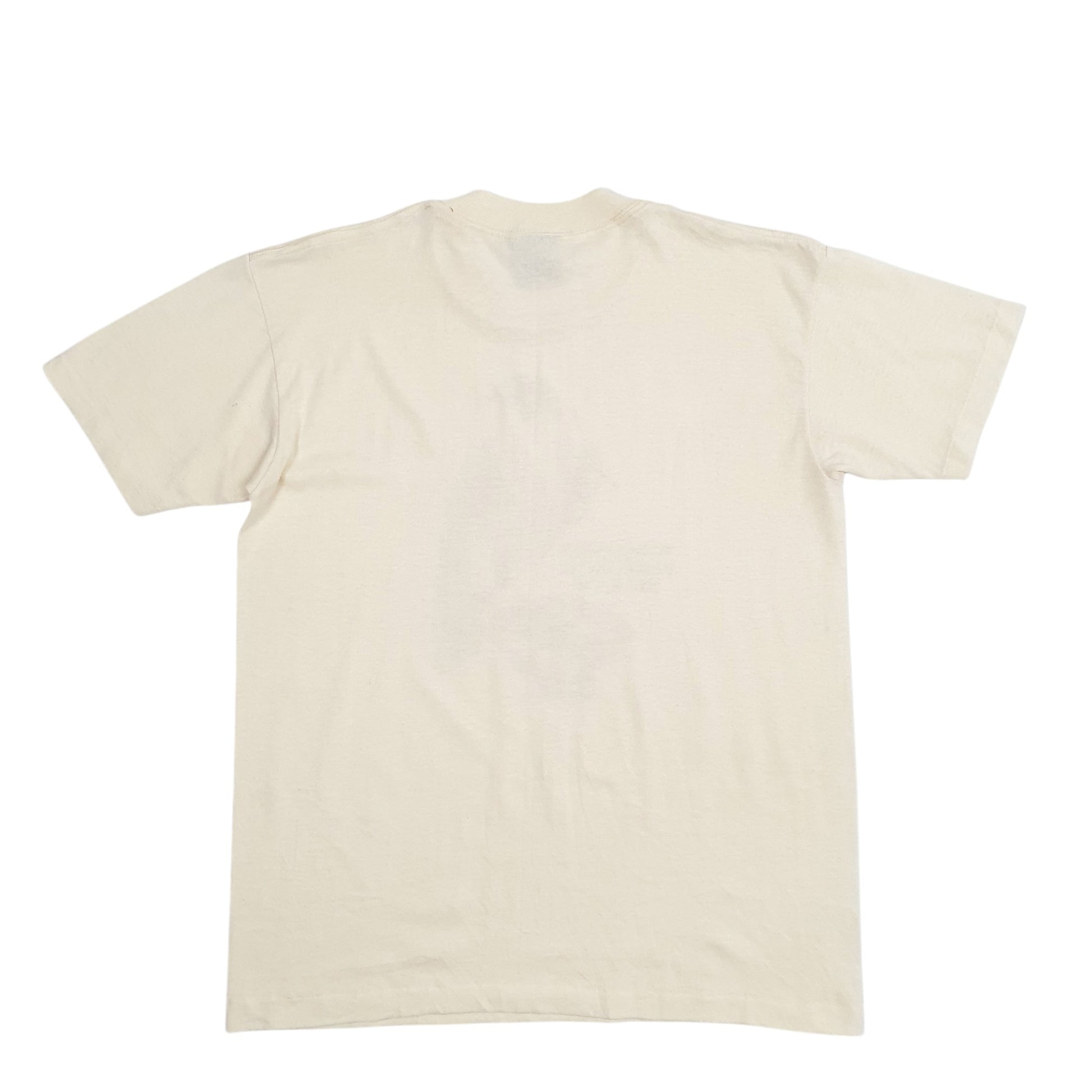 Mens Yellow Oneita Single Stitch Vintage 90s Wisconsin Peregrine Short Sleeve T Shirt