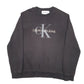 Mens Black Calvin Klein CK Jeans Crewneck Jumper