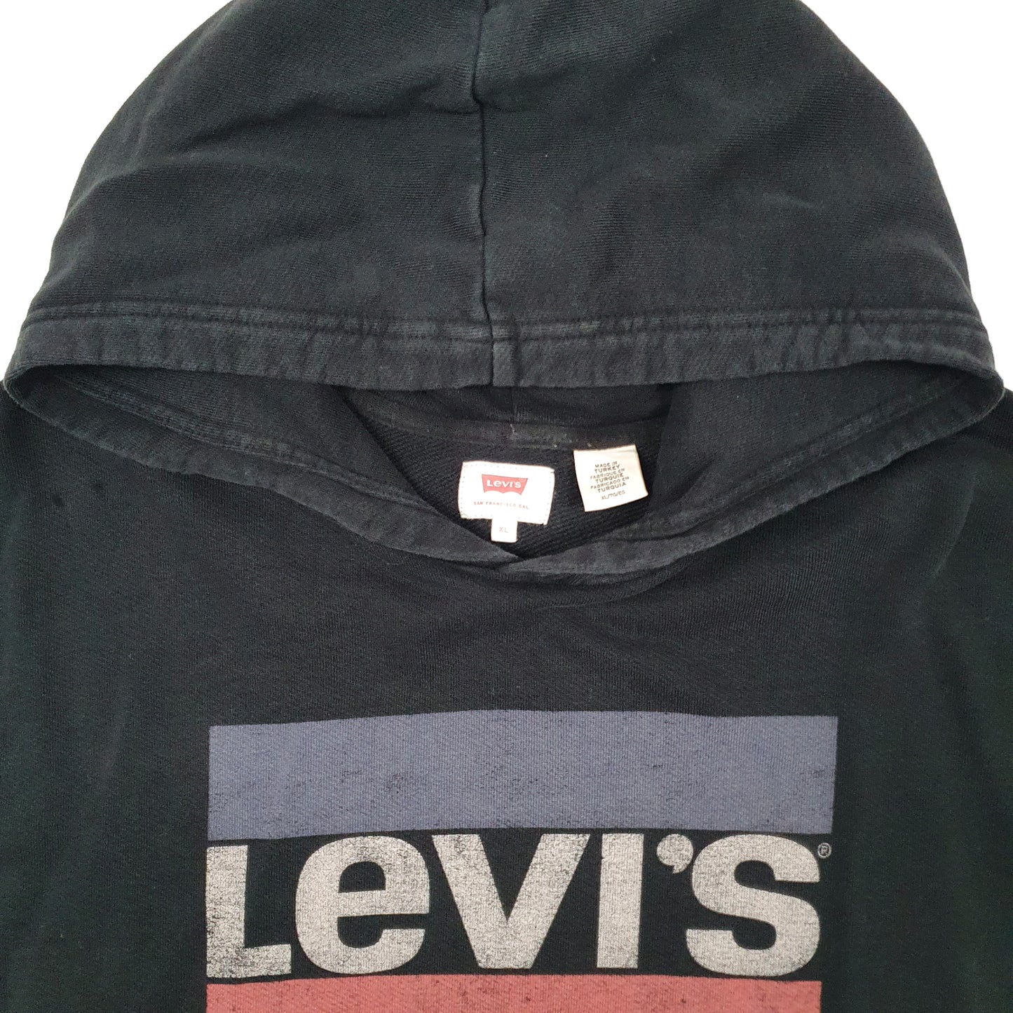 Mens Black Levis  Hoodie Jumper