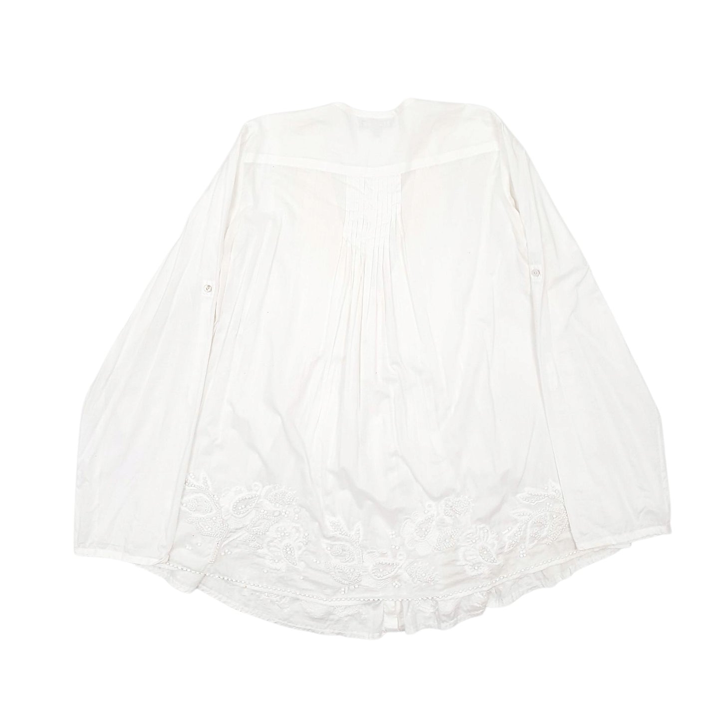 Womens White Jigsaw Blouse Long Sleeve T Shirt