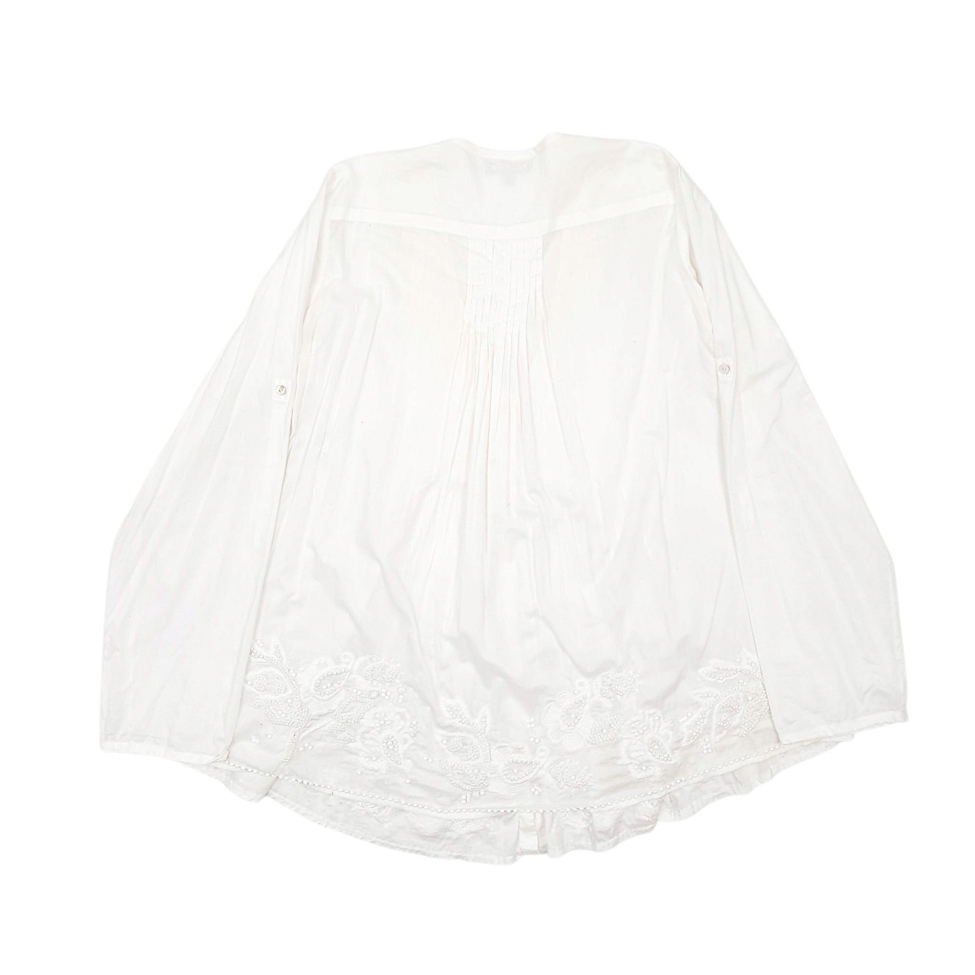 Womens White Jigsaw Blouse Long Sleeve T Shirt