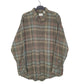 Mens Green L.L.Bean Flannel Overshirt Long Sleeve Shirt