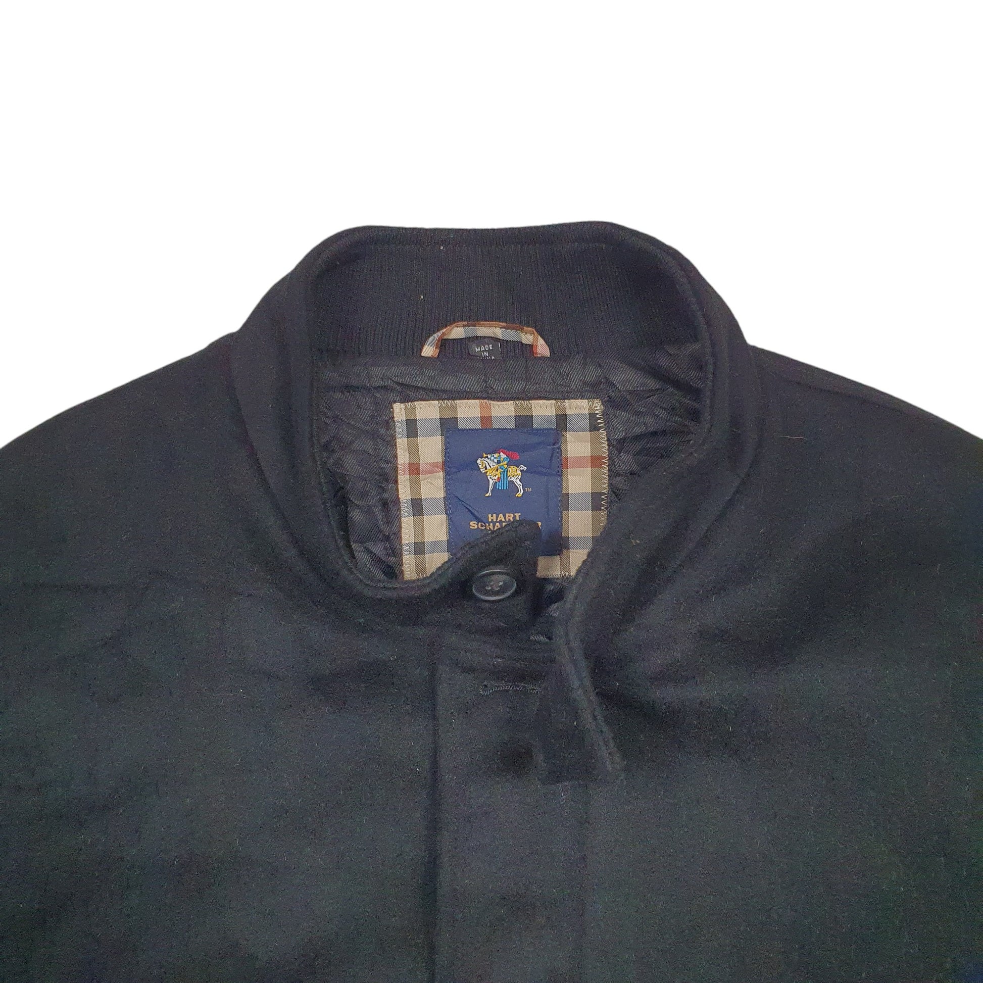Mens Black Hart Schaffner Marx   Coat