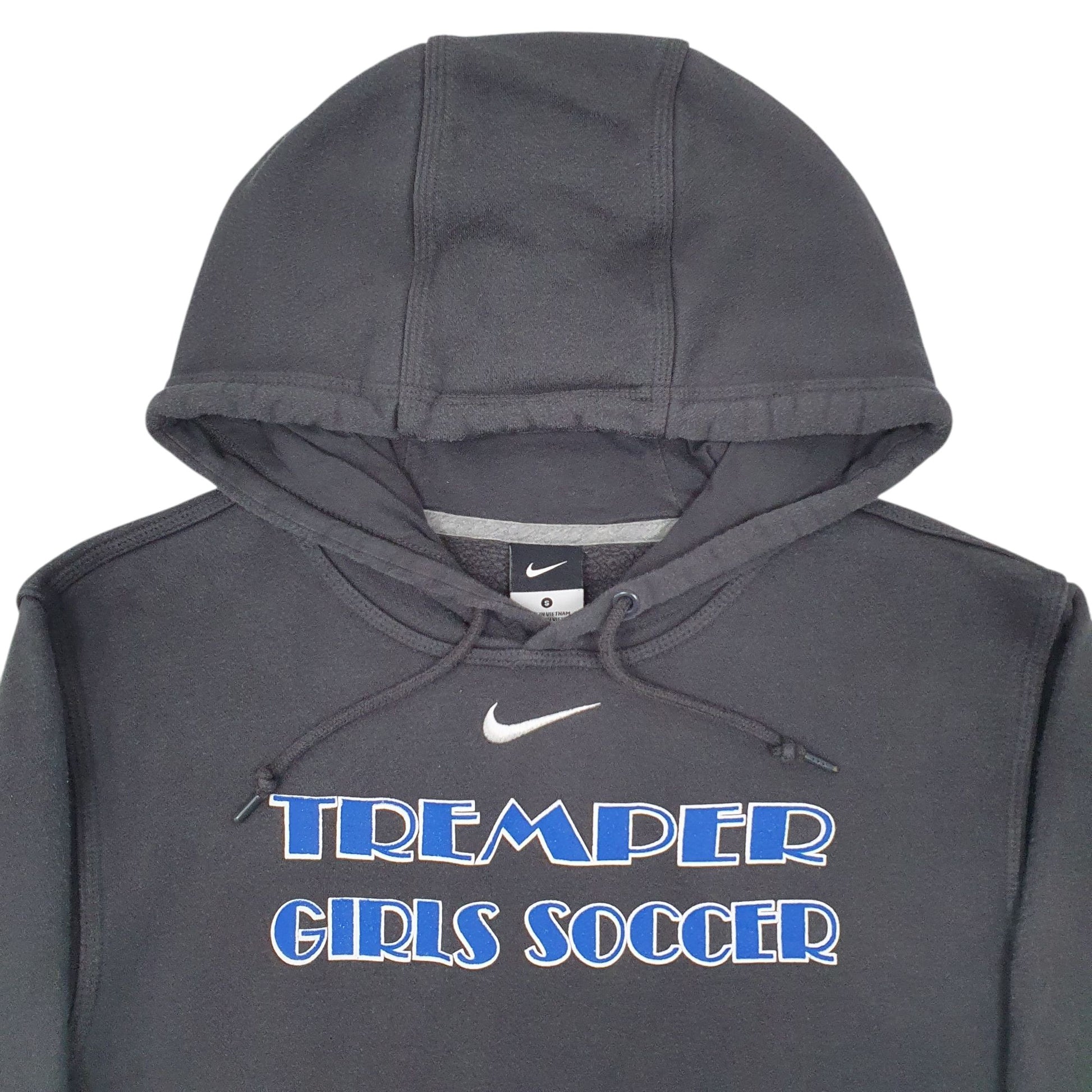Womens Grey Nike Tremper Girls Soccer Hoodie Jumper