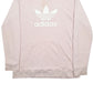 Mens Pink Adidas Spellout Hoodie Jumper