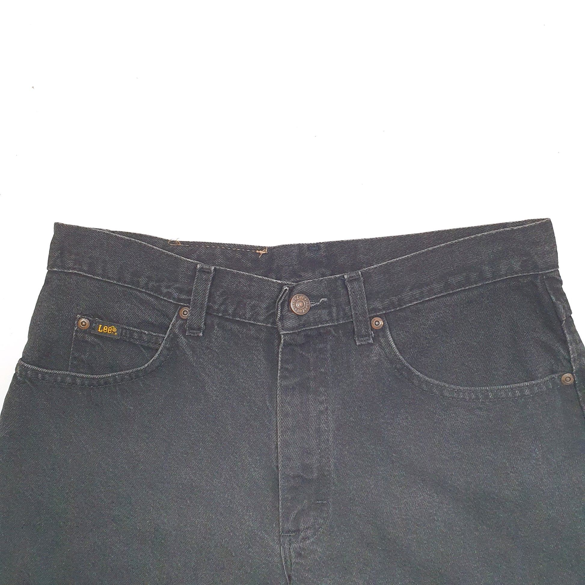 Mens Black Lee  Denim Shorts