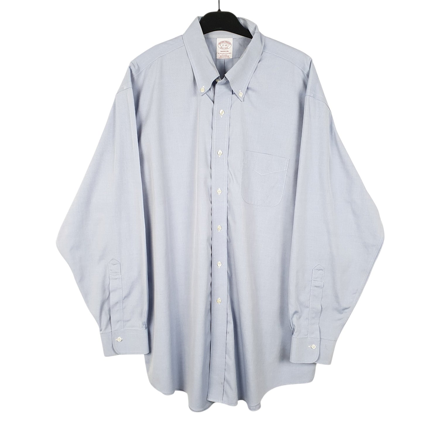 Mens Blue Brooks Brothers Madison Long Sleeve Shirt