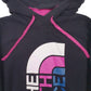 Womens Black The North Face Spellout Hoodie Jumper