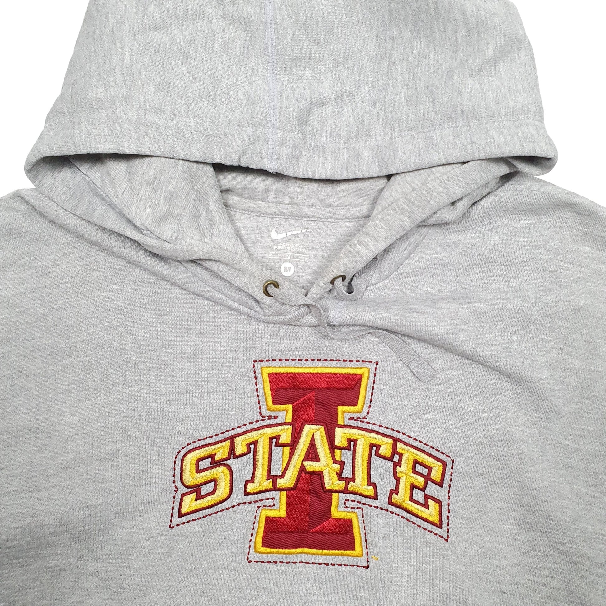 Mens Grey Nike Iowa State Cyclones Basketball USA NBA Hoodie Jumper