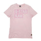 Mens Pink G Star Raw Spellout Short Sleeve T Shirt