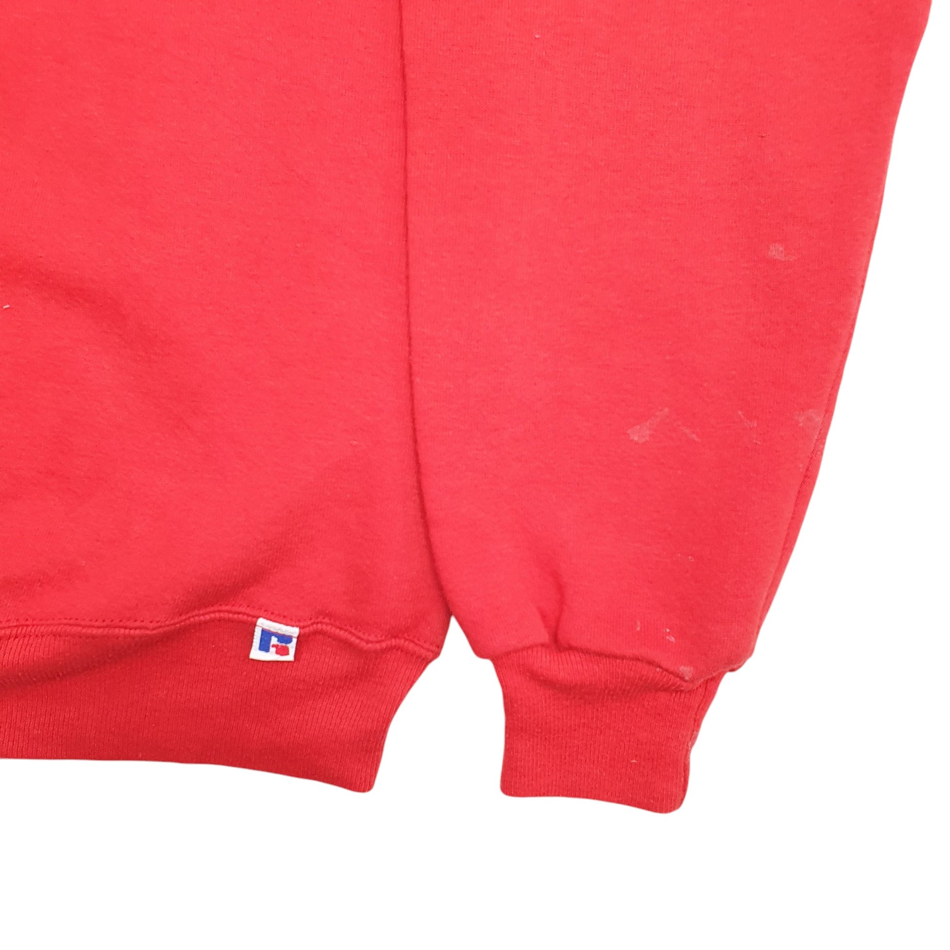 Mens Red Russell Athletic University Of Amsterdam Made In USA Vintage 90's Crewneck Jumper