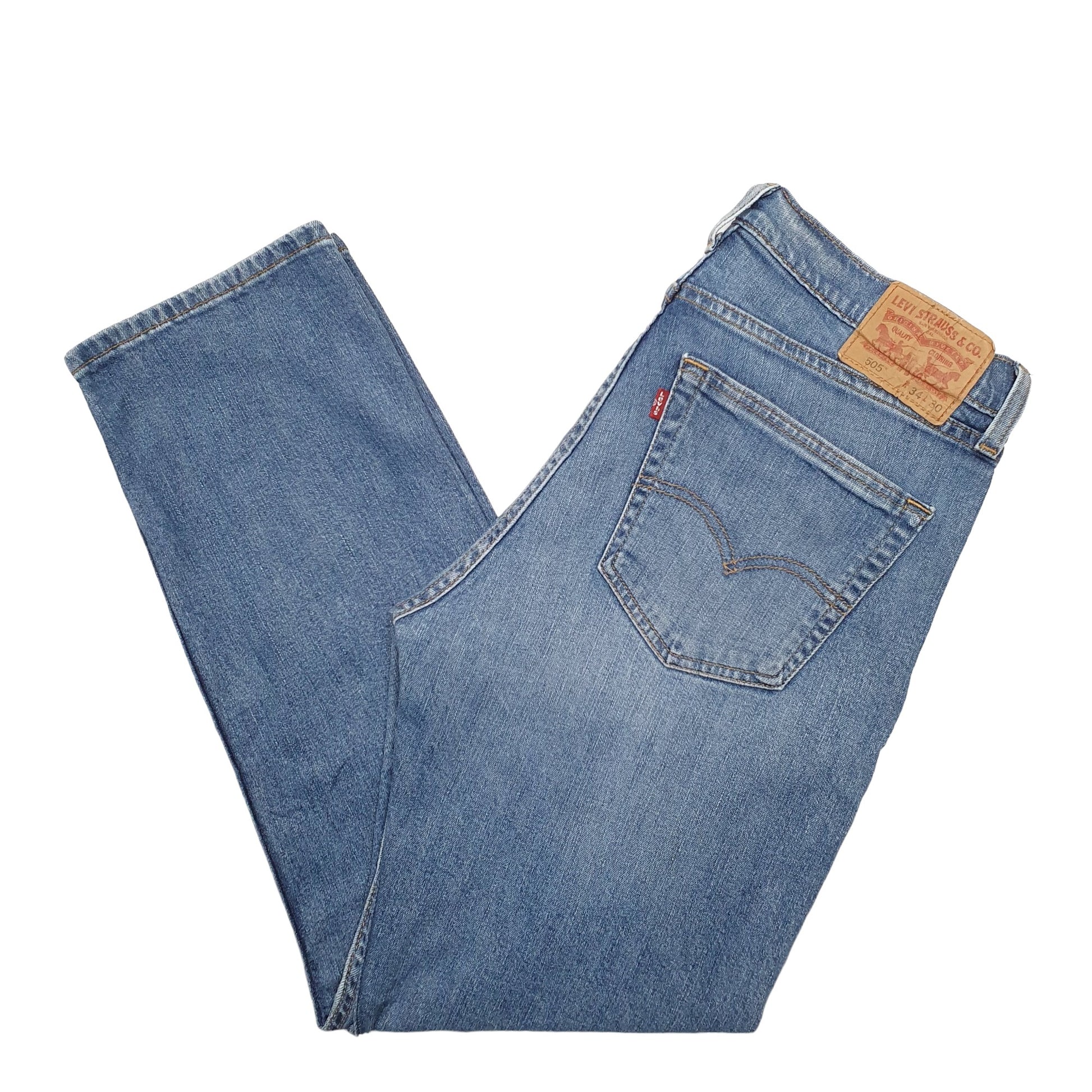 Mens Blue Levis  505 JeansW34 L30