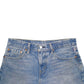 Womens Blue Levis Denim Jeans Jorts Cut-off Denim Shorts