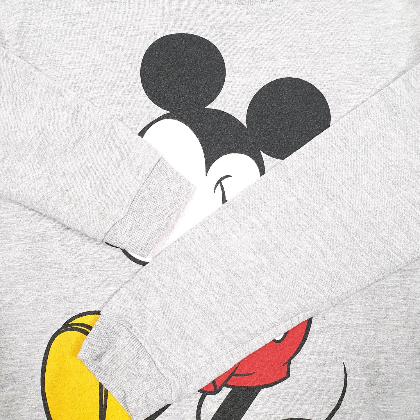 Mens Grey Disney Mickey Mouse Crewneck Jumper