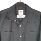 Mens Black Levis Denim Jeans Overshirt Shacket Long Sleeve Shirt