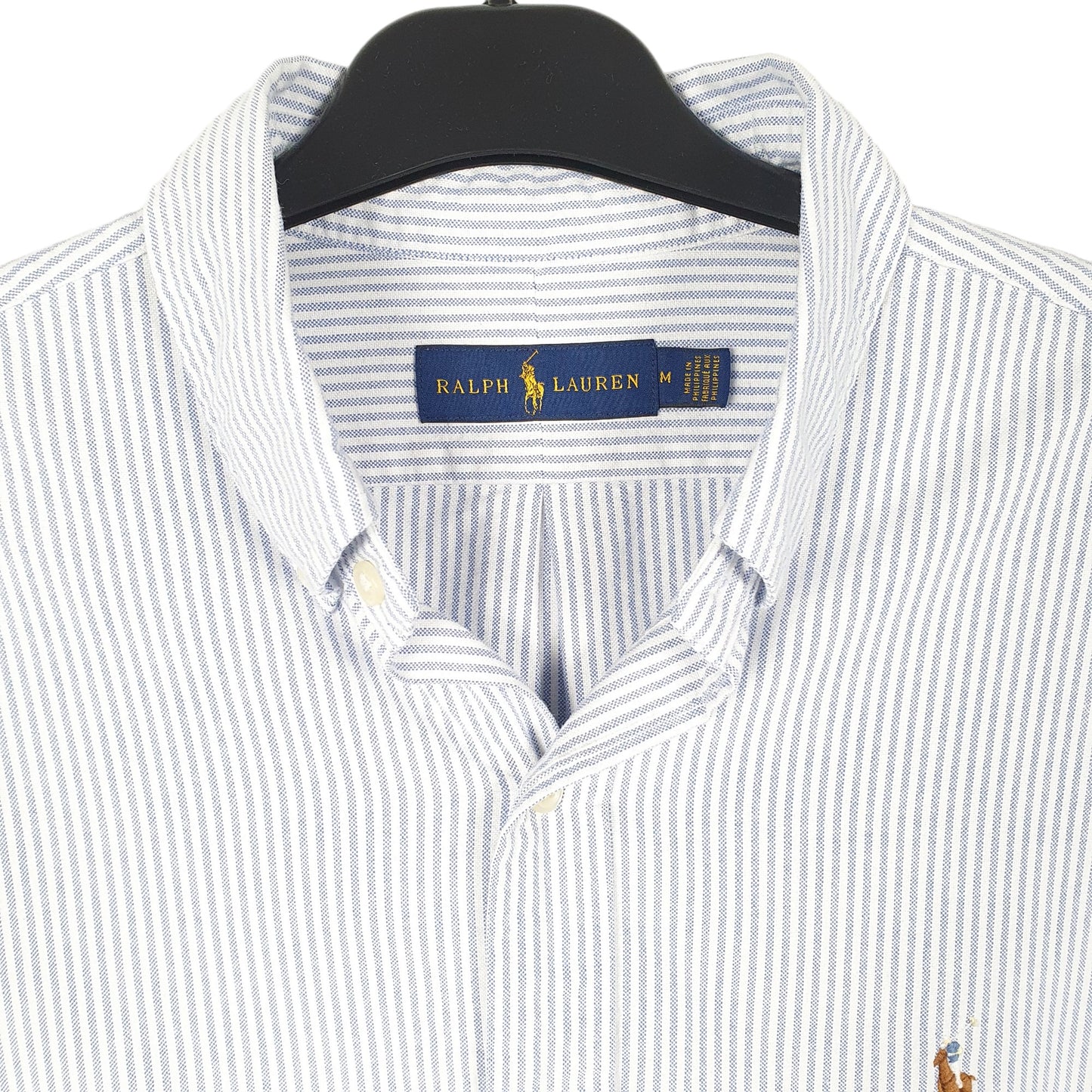 Mens White Ralph Lauren Oxford Long Sleeve Shirt