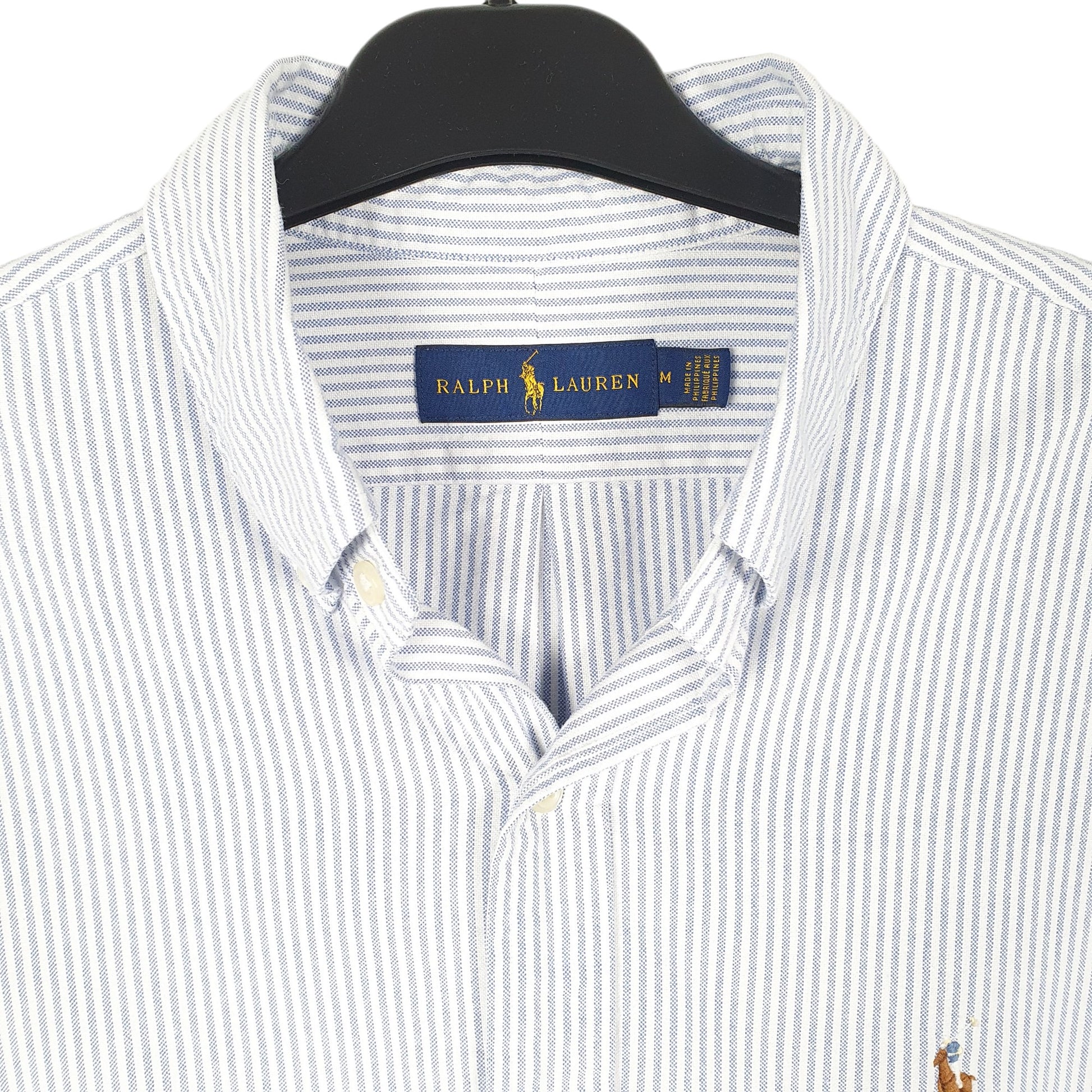 Mens White Ralph Lauren Oxford Long Sleeve Shirt