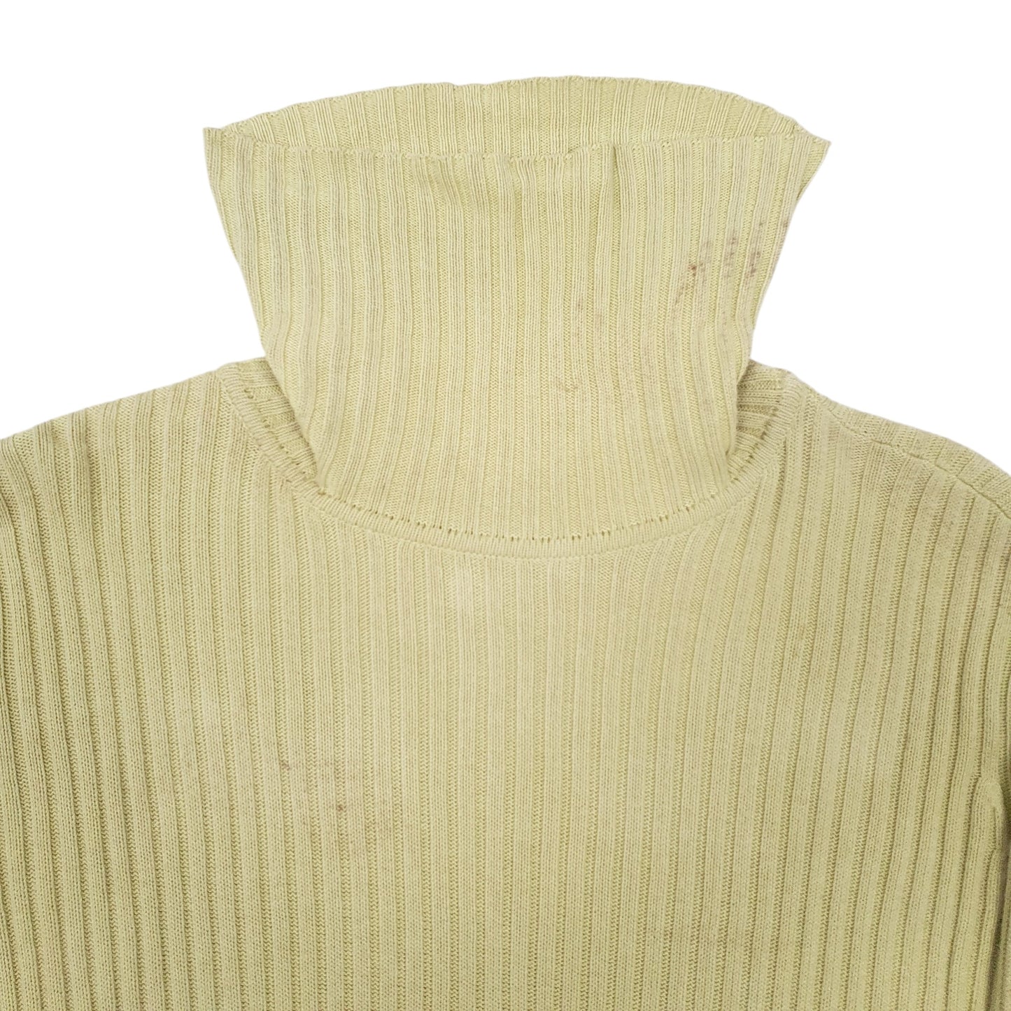 Womens Green L.L. Bean Knit Turtle Neck Jumper