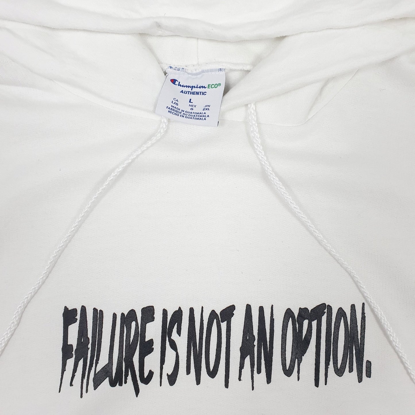 Mens White Champion  Hoodie Jumper