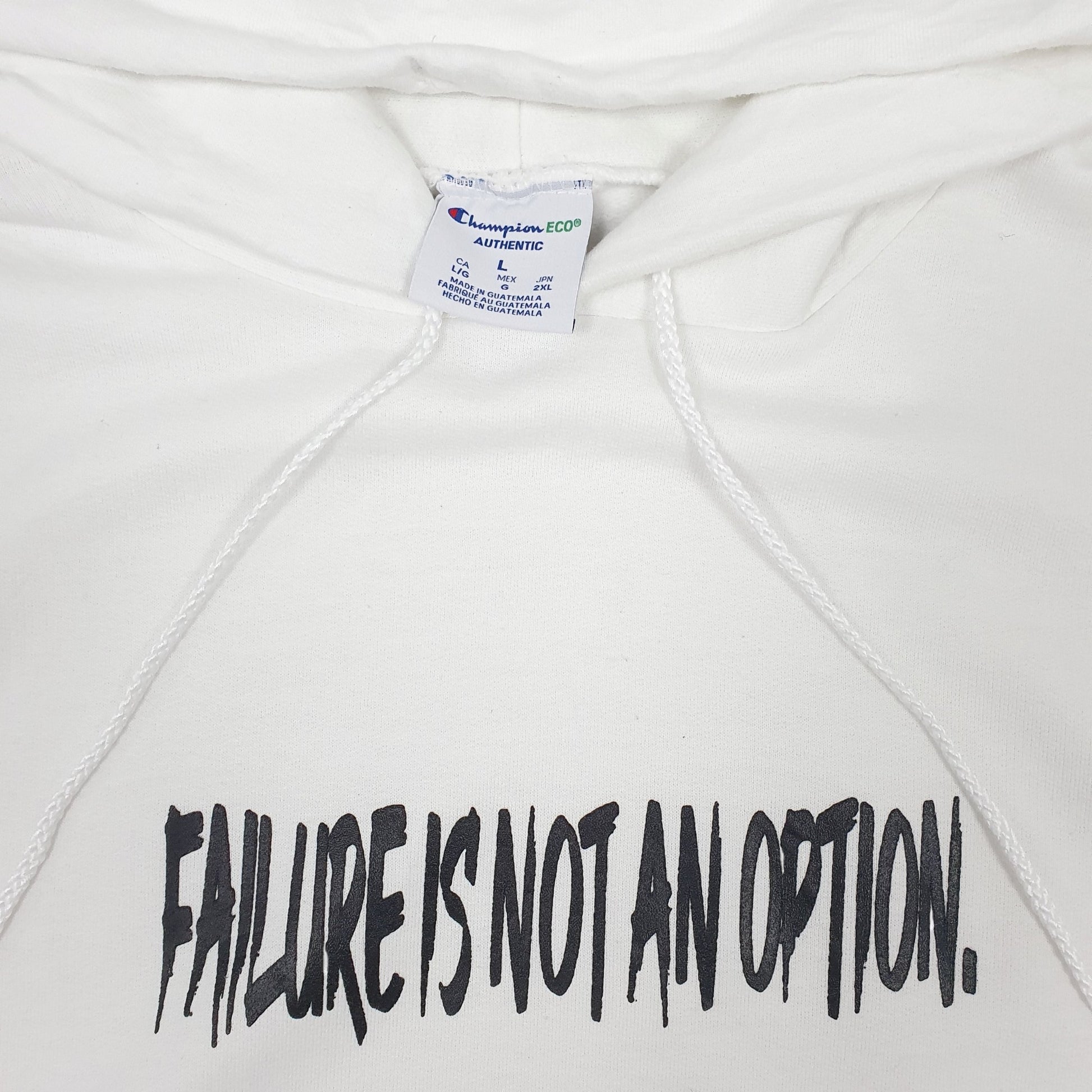 Mens White Champion  Hoodie Jumper