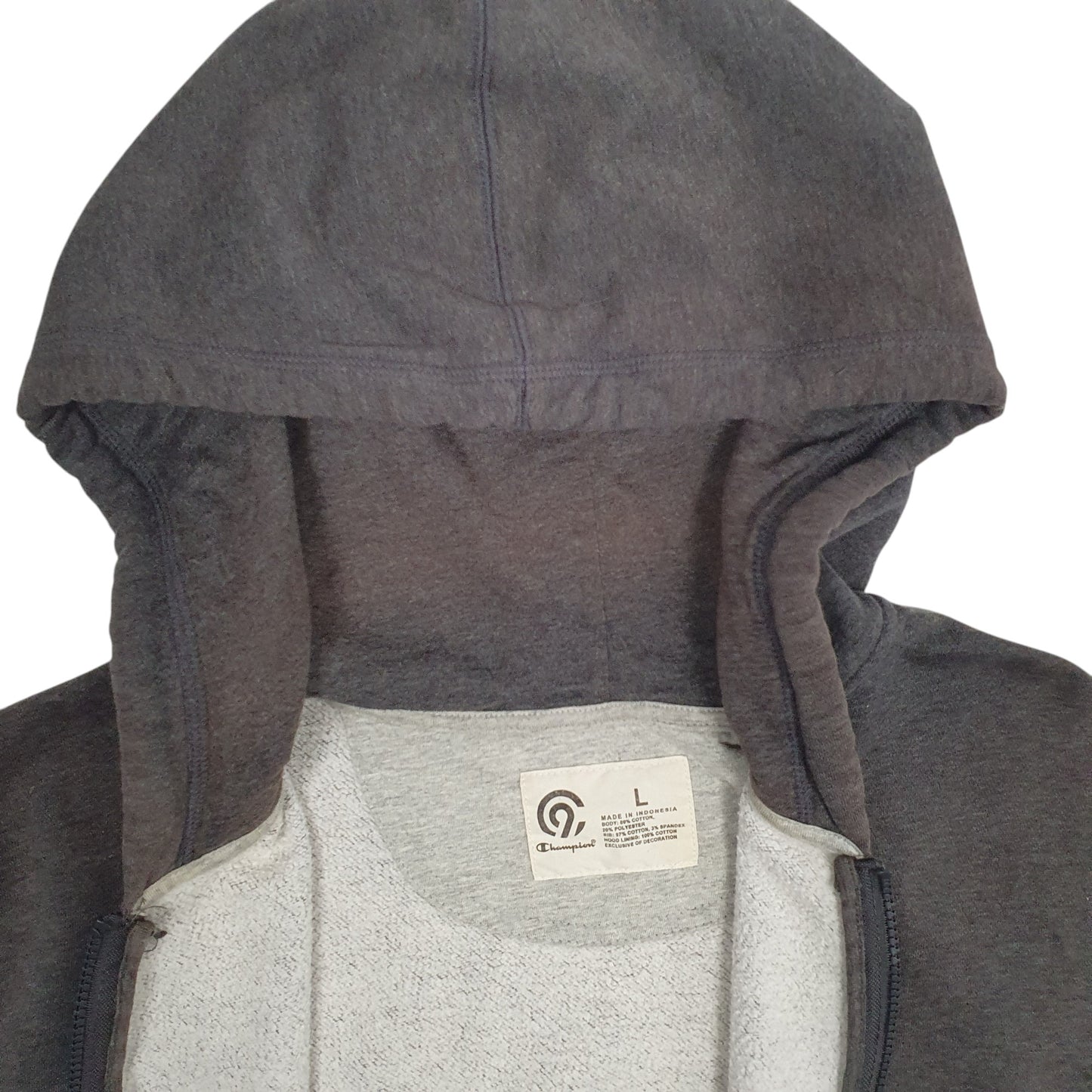 Mens Grey Champion  Hoodie Jumper