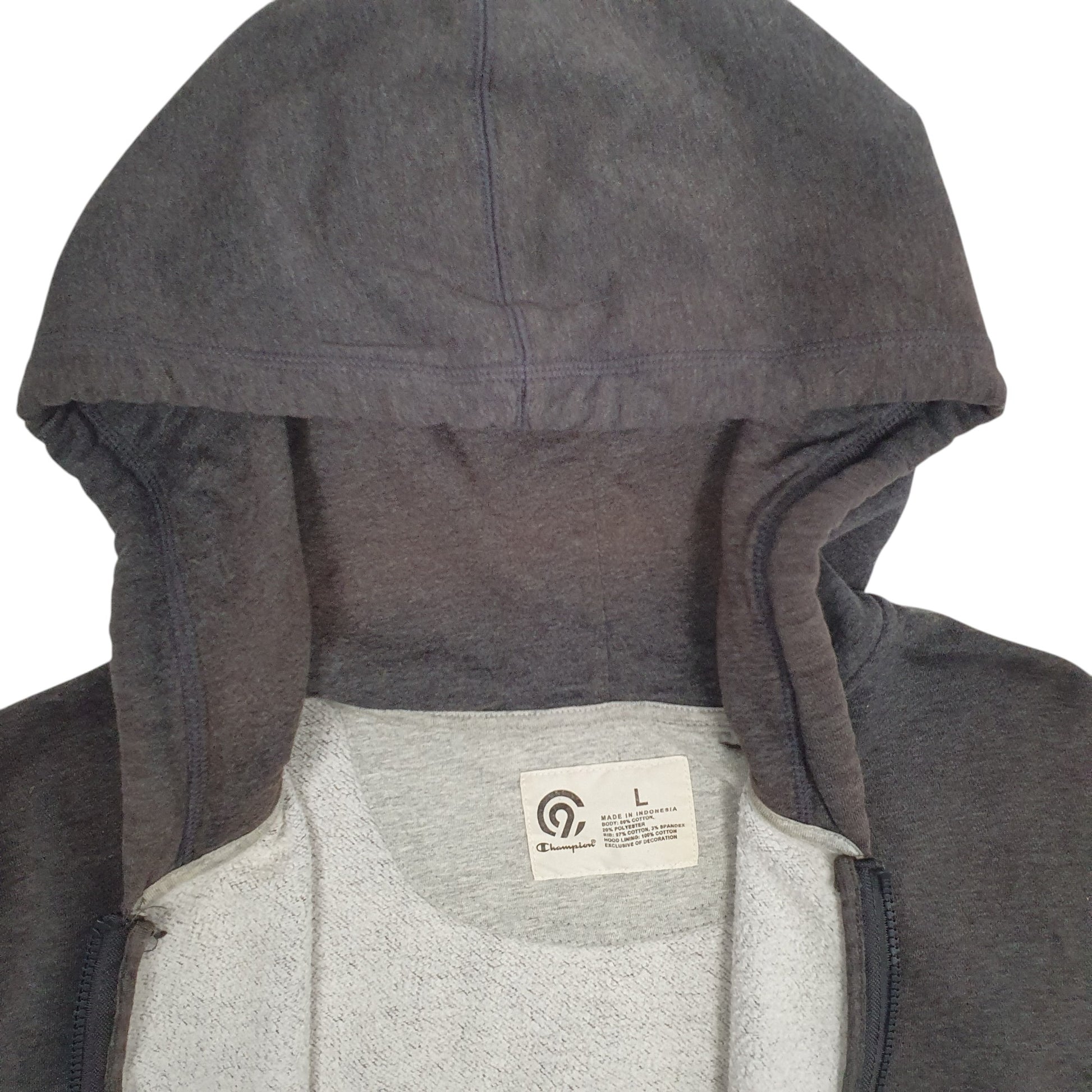 Mens Grey Champion  Hoodie Jumper