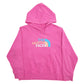 Womens Pink The North Face Spellout Hoodie Jumper