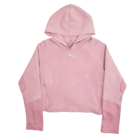 Womens Pink Puma  Hoodie Jumper