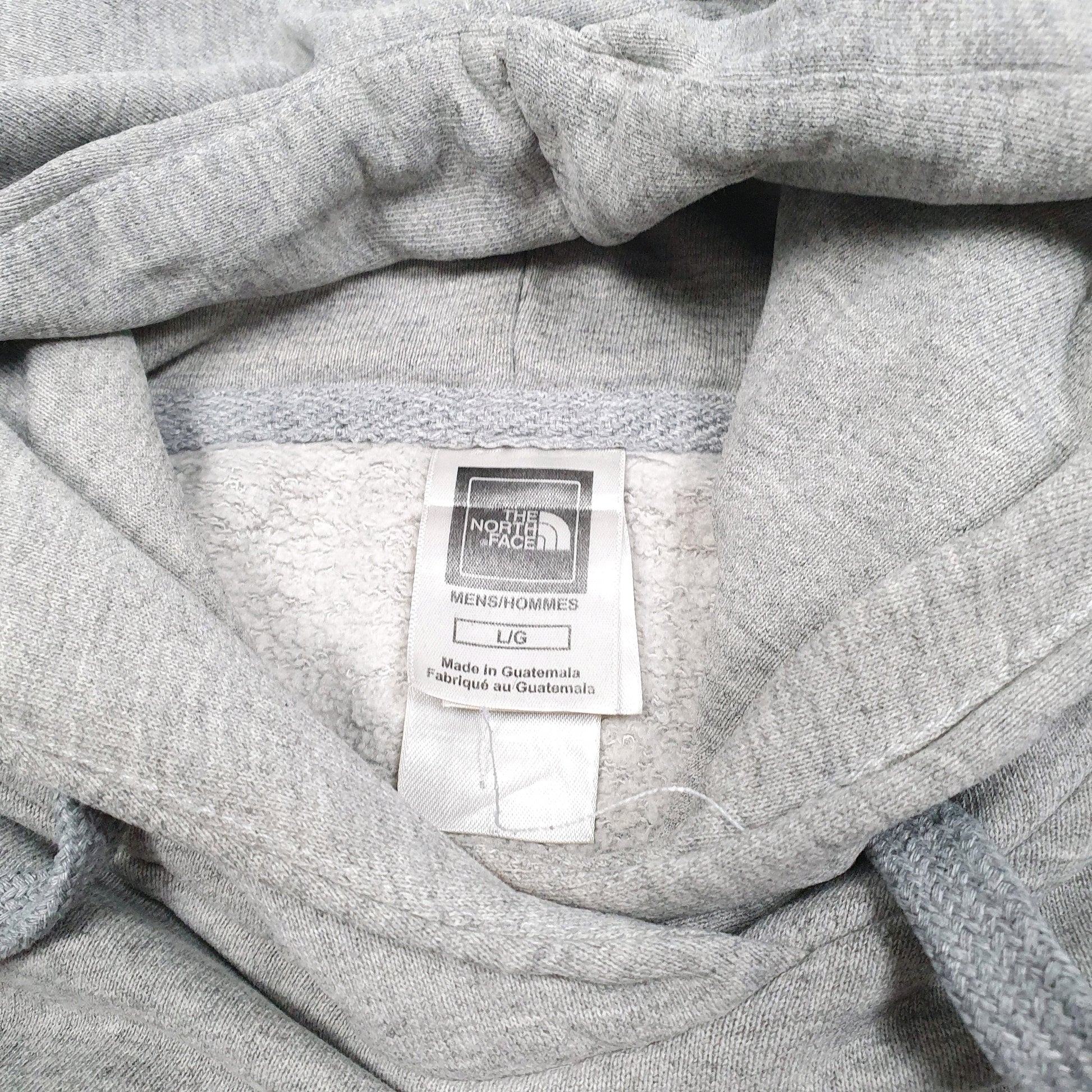 Mens Grey The North Face Spellout Hoodie Jumper