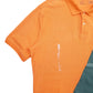 Mens Orange Saddlebred Reworked Short Sleeve Polo Shirt