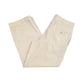 Mens Cream Polo Ralph Lauren Vintage 80s Double Pleated Chino Trousers