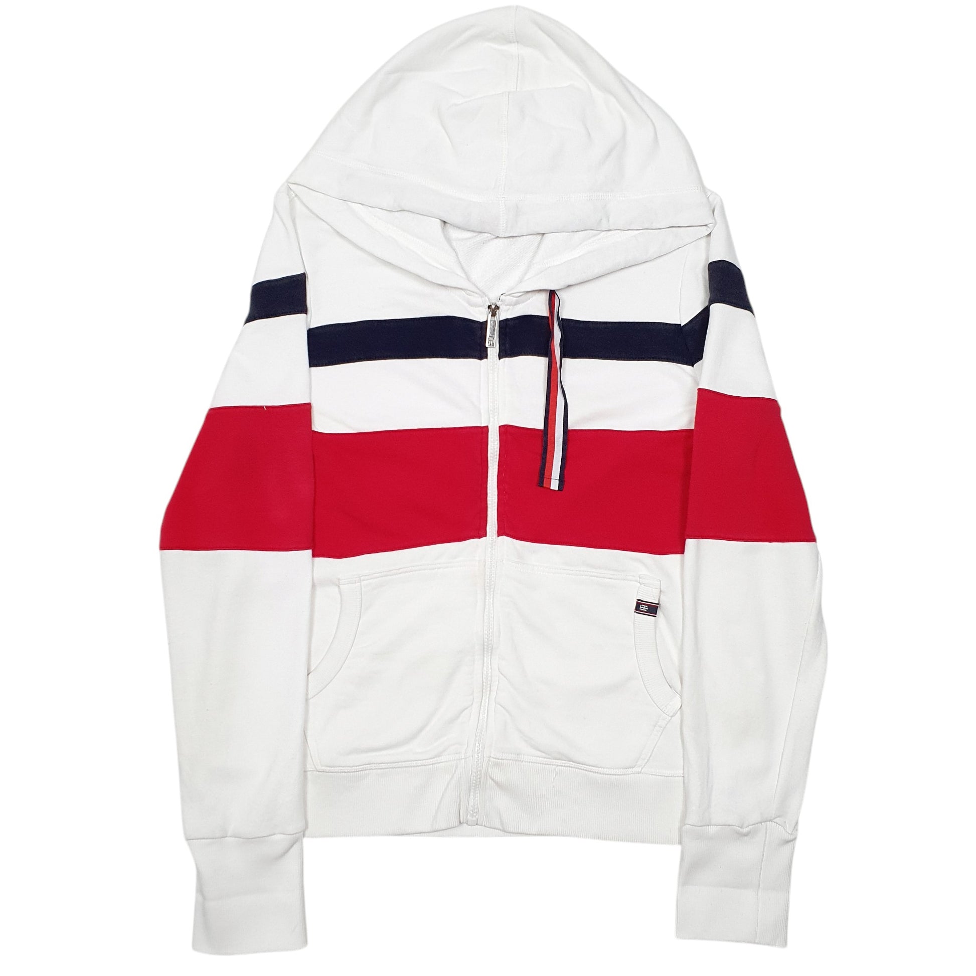 Womens White Tommy Hilfiger  Full Zip Jumper