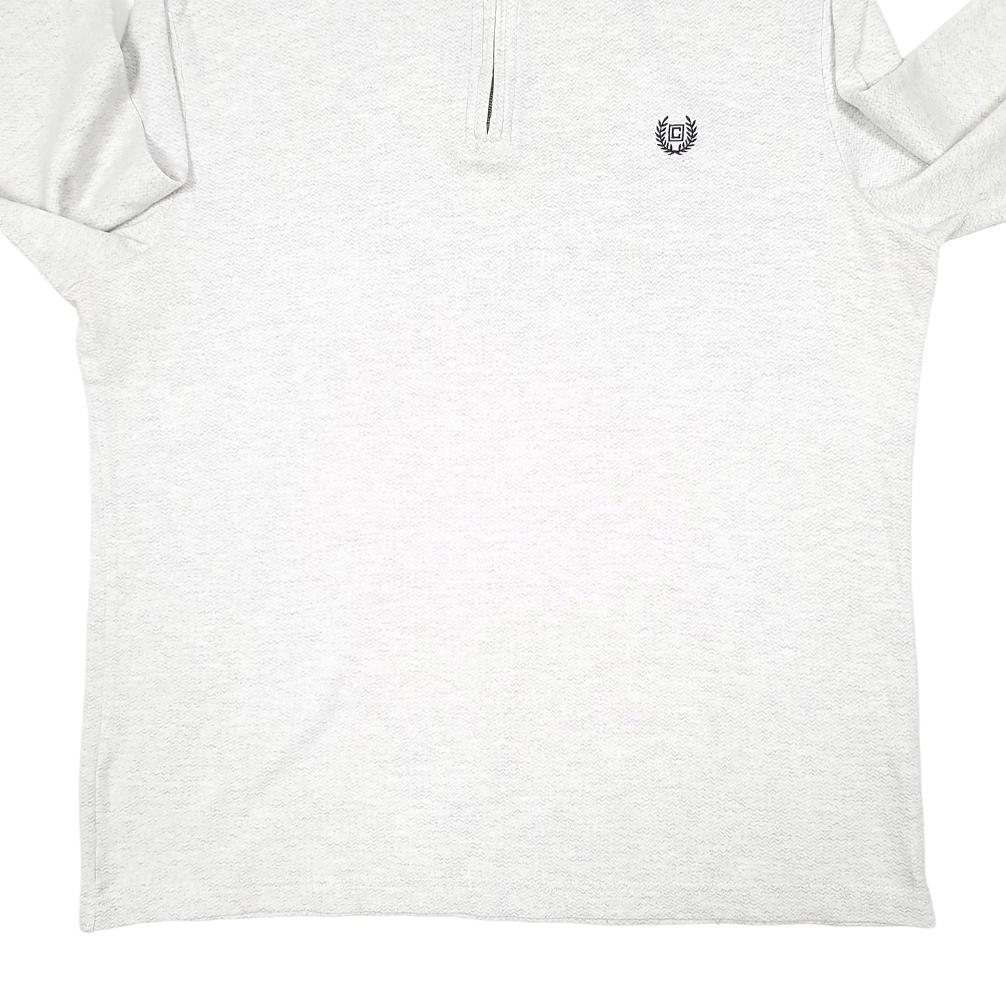 Mens Grey Chaps  Quarter Zip Jumper