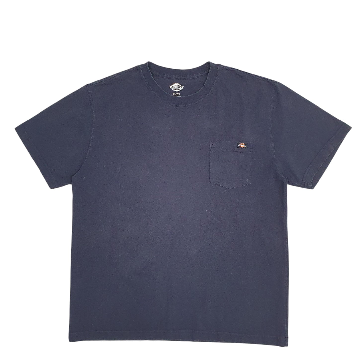 Mens Navy Dickies Pocket Short Sleeve T Shirt