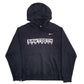 Mens Black Nike Sawtooth Football Spellout Hoodie Jumper