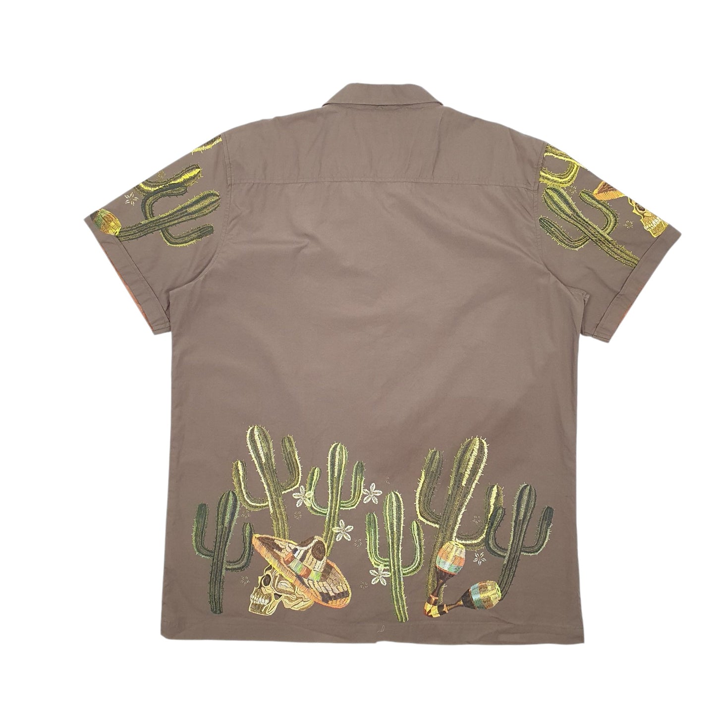 Mens Green Joe Browns Vintage Embroidered Short Sleeve Shirt