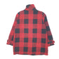 Womens Red Eddie Bauer Plaid Longline Trench Parka  Coat