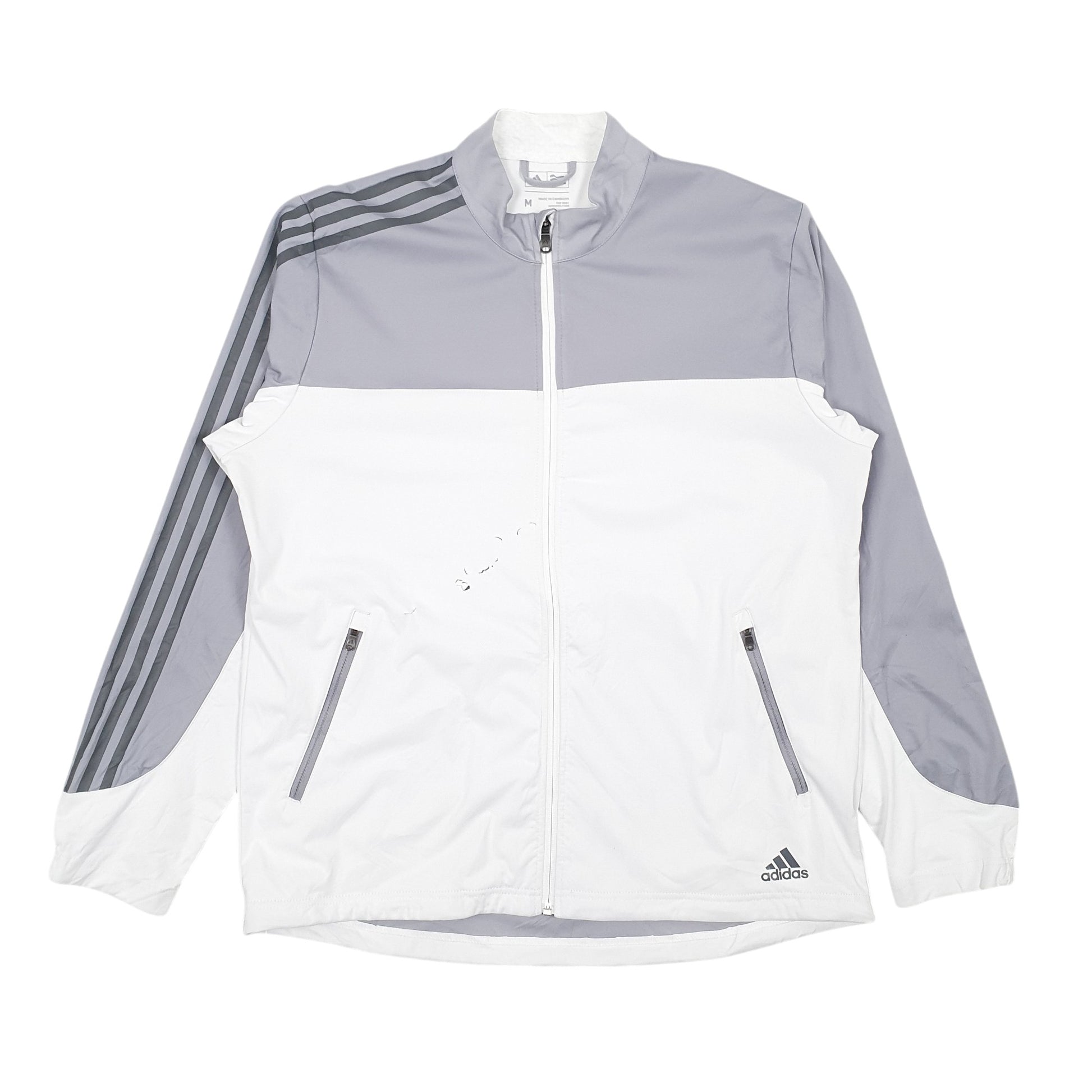 Mens White Adidas   Coat