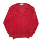Womens Red Oscar De La Renta  V Neck Jumper