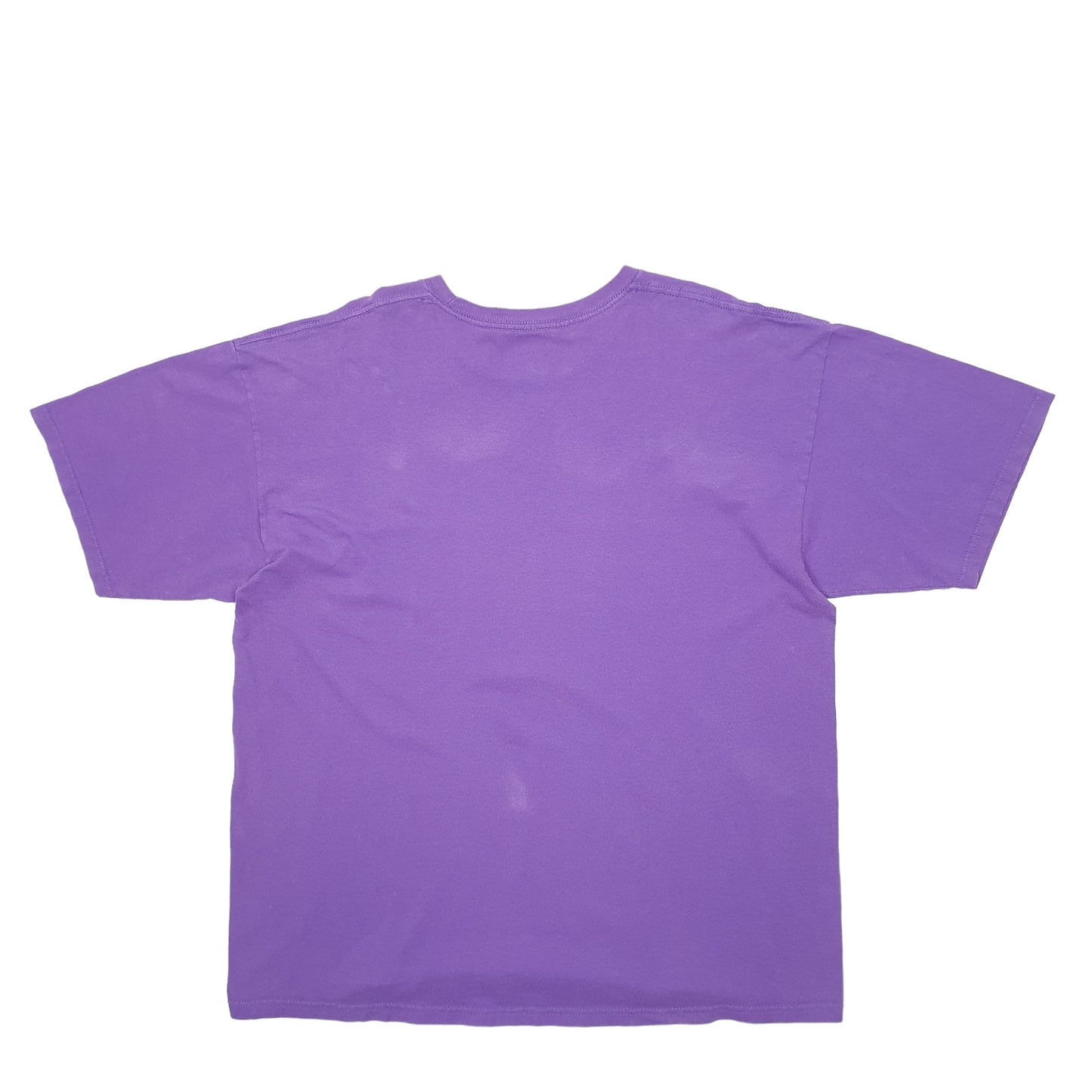 Mens Purple Adidas Spellout Short Sleeve T Shirt