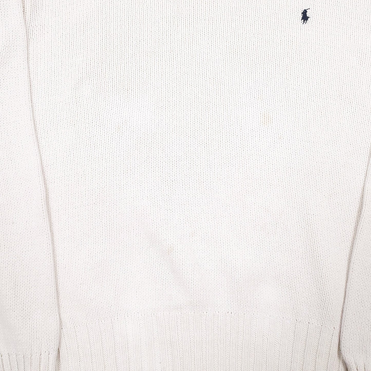 Mens White Polo Ralph Lauren  Crewneck Jumper