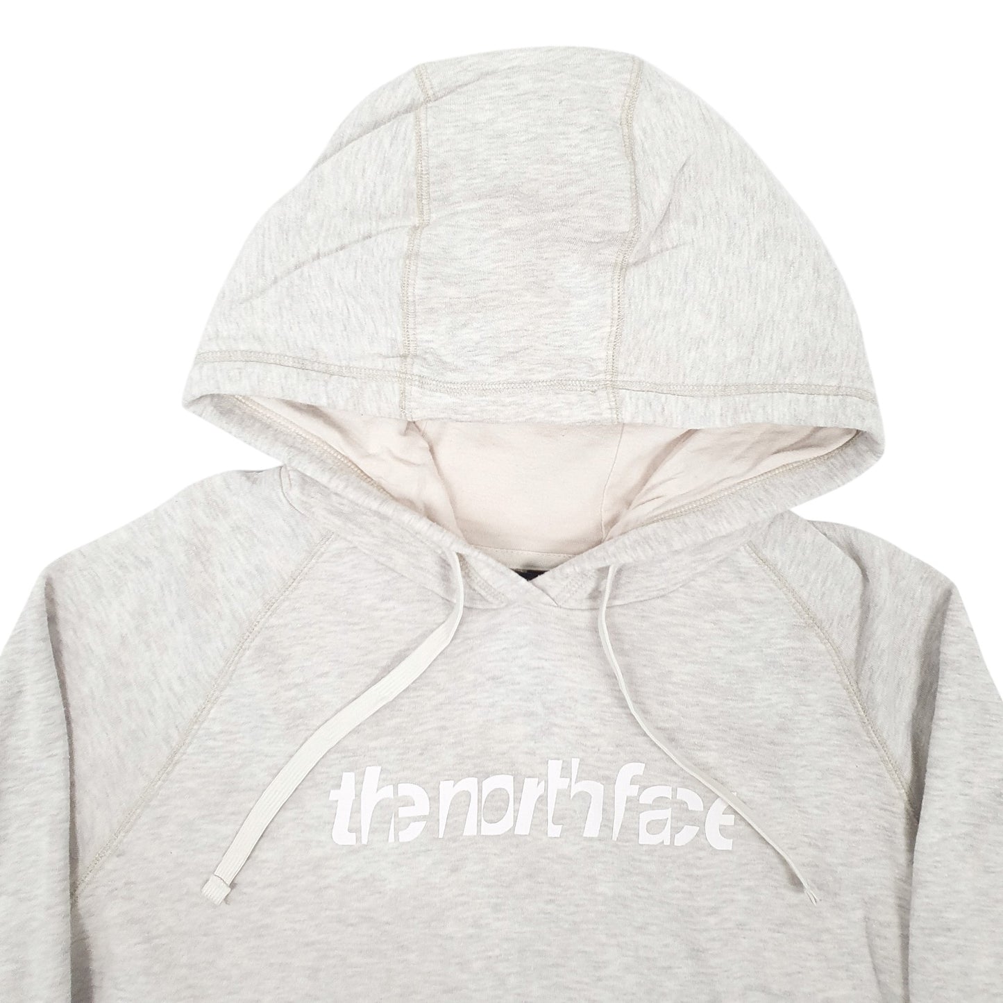 Womens Grey The North Face Spellout Hoodie Jumper