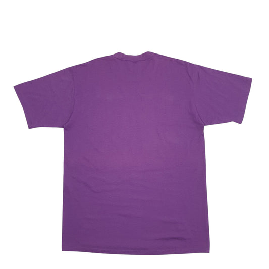 Mens Purple Jerzees Single Stitch Vintage 90s Canyon Ranch 1979 1989 Short Sleeve T Shirt