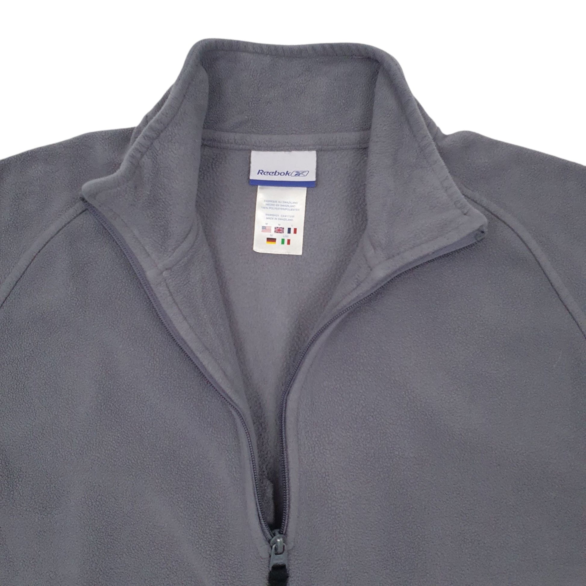 Mens Grey Reebok  Quarter Zip Jumper