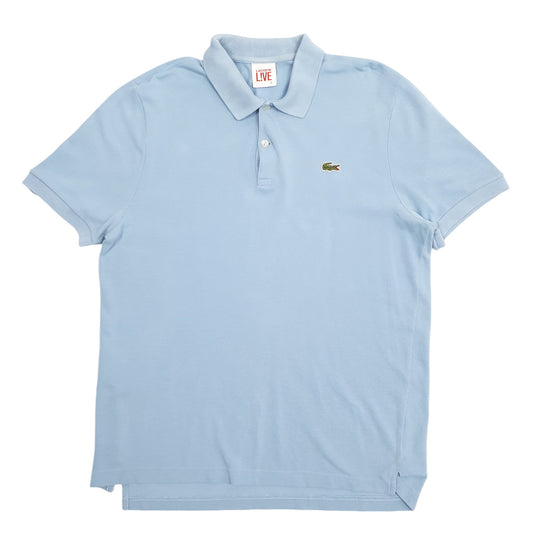 Mens Blue Lacoste Live Short Sleeve Polo Shirt
