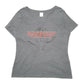 Womens Grey Port & Company V Neck Gateway College Short Sleeve T Shirt