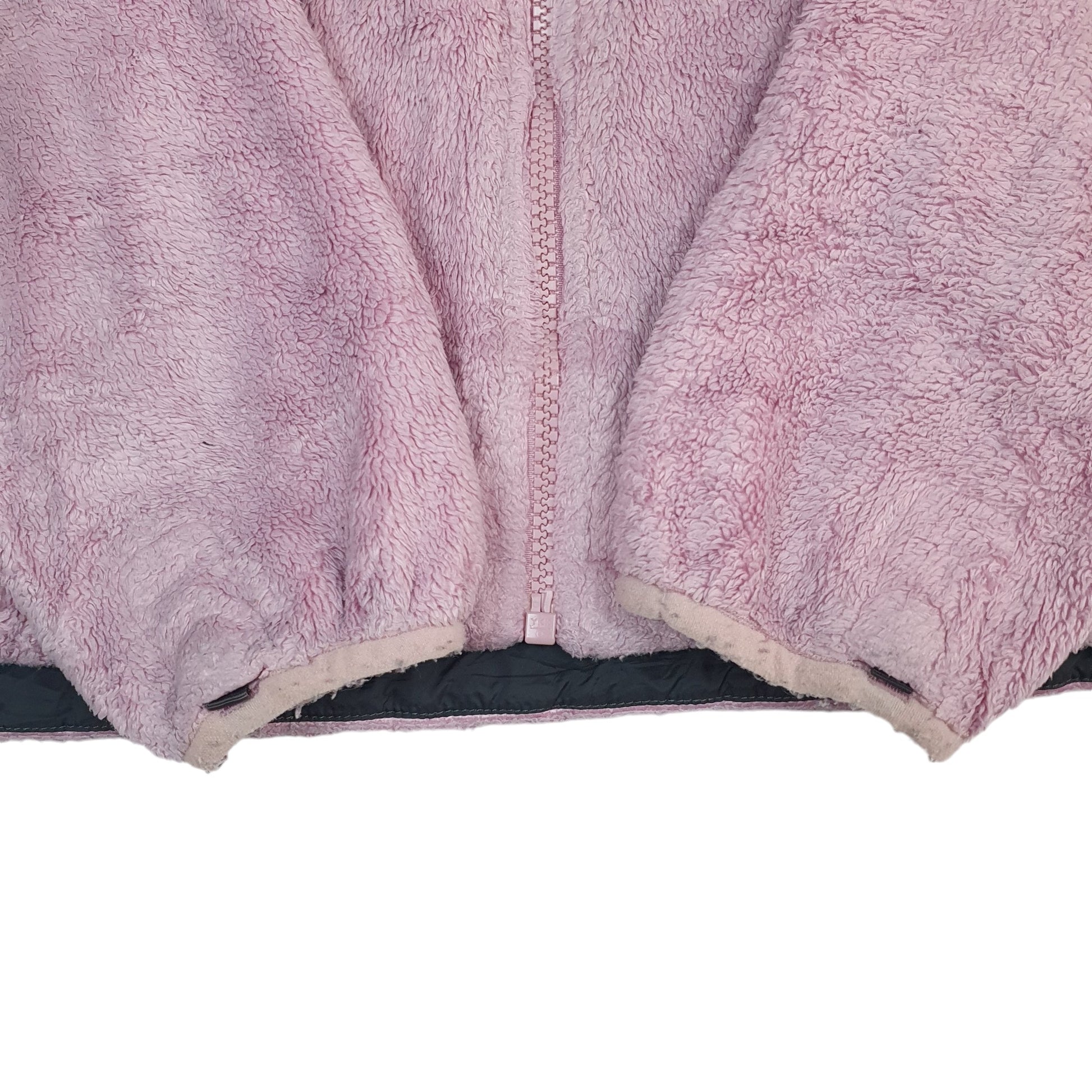 Womens Pink The North Face Fluffy Full Zip Jumper